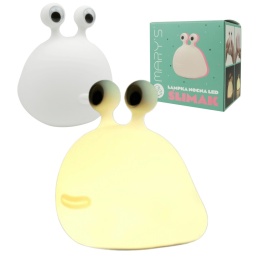 Lampka nocna LED w kształcie uroczego ślimaka, kolor pastelowy