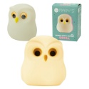 Lampka nocna LED w kształcie sowy – silikonowa, miękka i bezpieczna