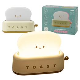 Żółta lampka nocna LED w kształcie tostera