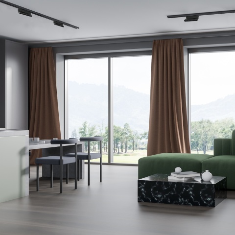 Smukła lampa LED 12W MAGNETIC TRACK czarna