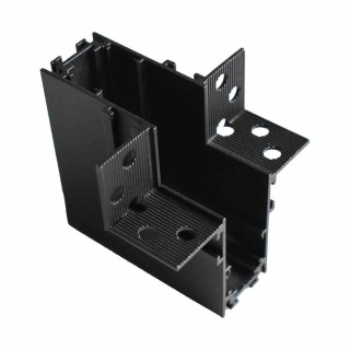 Narożnik podtynkowy dolny L do szynoprzewodu 48V MAGNETIC TRACK Milagro ML6633 czarny mat