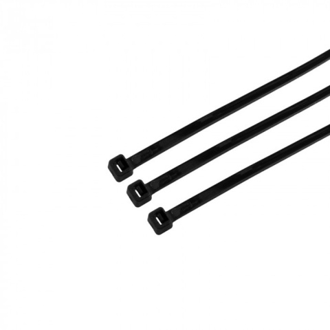 Opaski Zaciskowe Kablowe Czarne 4,6x200mm 100sztuk TRYTKI 20cm