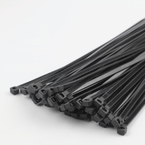 Opaski Zaciskowe Kablowe Czarne 4,6x200mm 100sztuk TRYTKI 20cm