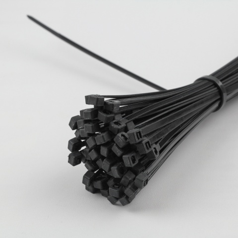 Opaski Zaciskowe Kablowe Czarne 7,6x500mm 50sztuk TRYTKI mocne GRUBE