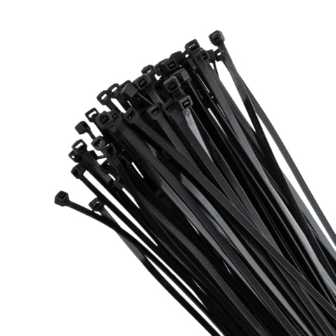 Opaski Zaciskowe Kablowe Czarne 7,6x750mm 50sztuk TRYTKI mocne GRUBE
