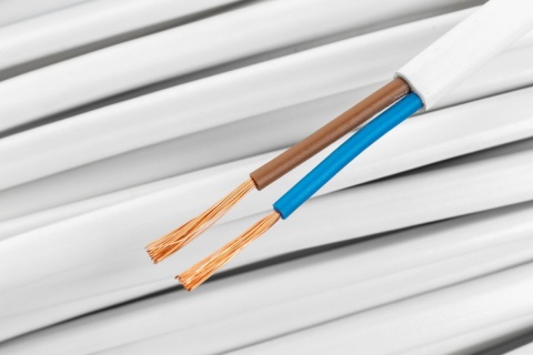 Przewód elektryczny Płaski H03VVH2F OMYp 300V 2x1,5 płaski biały linka 1m