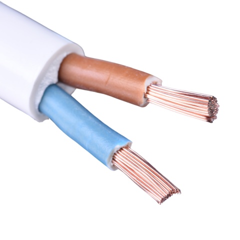 Przewód elektryczny Płaski H03VVH2F OMYp 300V 2x1,5 płaski biały linka 1m