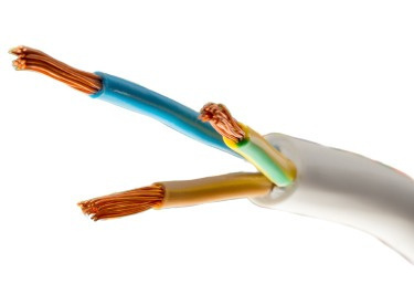 Przewód elektryczny okrągły 3x1 H03VVF OMY 300V 3x1 linka Biała 1m