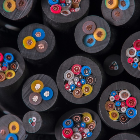 Przewód okrągły elektryczny Czarny H03VVF OMY 300V 3x0,75 linka 1m