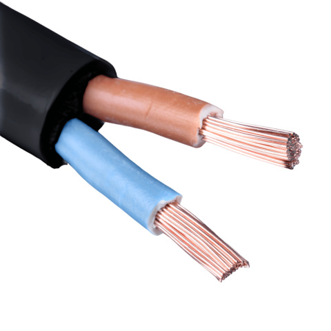 Przewód okrągły elektryczny H03VVF OMY 300V 2x0,5 czarny linka 1m