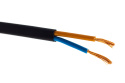 Przewód płaski Kabel 2x0,75 H03VVH2F OMYp 300V 2x0,75 czarny linka 1m