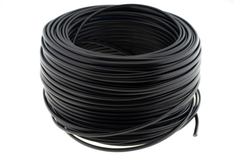 Przewód płaski Kabel 2x1 H03VVH2F OMYp 300V 2x1 czarny linka 1m