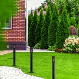 Lampa zewnętrzna HARLEM 1xE27 80cm stal nierdzewna – do ścieżek i podjazdów