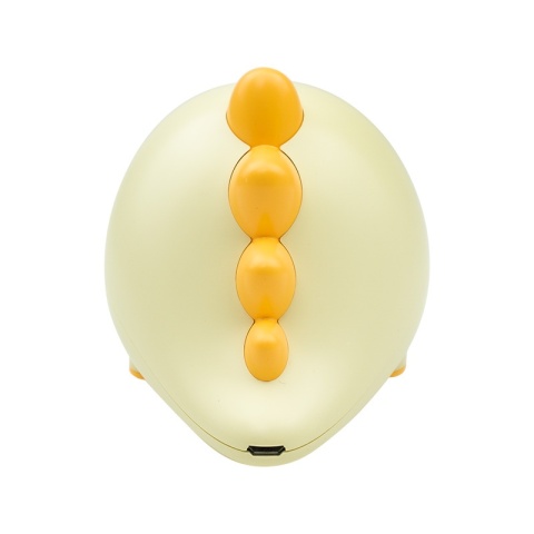 Elektroniczny budzik dinozaur w kolorze żółtym