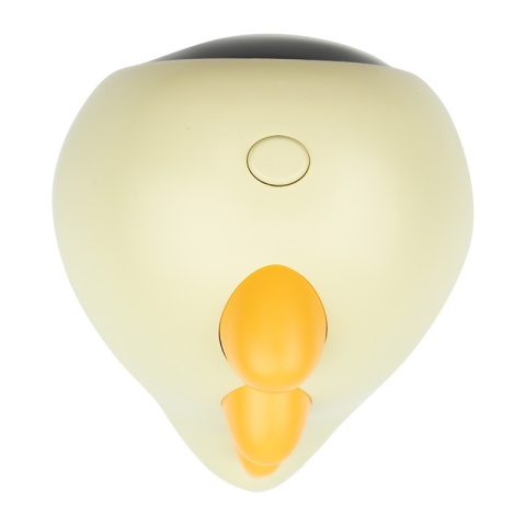 Żółty budzik dino LED – cyfrowy wyświetlacz