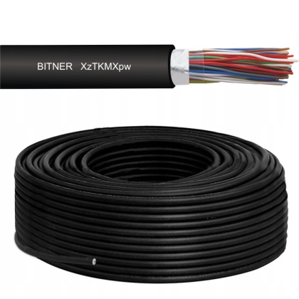 Kabel TELEFONICZNY ziemny DOMOFONOWY żel XzTKMXpw 4x2x0,5 = 8x0,5 1m