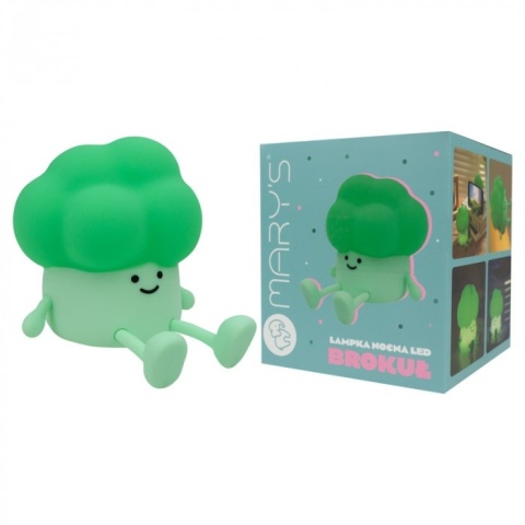 Lampka nocna LED w kształcie brokuła z ciepłym światłem