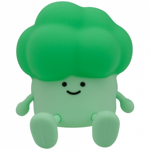 Zielona lampka Brokuł z miękkiego silikonu dla dzieci