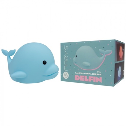 Lampka nocna "Delfin" LED RGB 1W dla dziecka na prezent