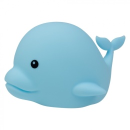 Niebieska silikonowa lampka delfin dla dzieci z akumulatorem