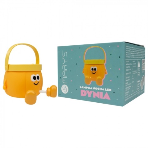 Lampka nocna LED w kształcie dyni z ciepłym światłem