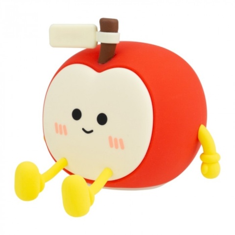 Czerwona lampka LED Jabłko z przyciskiem zasilania