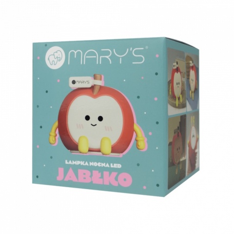 Lampka dziecięca LED Jabłko z miękkiego tworzywa