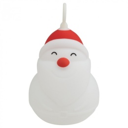 Biała lampka Mikołaj z trybami kolorowego światła i ciepłej bieli