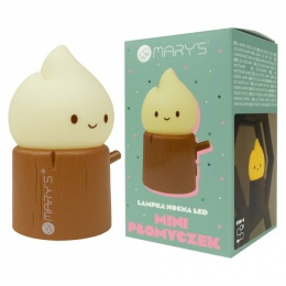 Lampka nocna LED Mini Płomyczek z akumulatorem i dwoma barwami światła