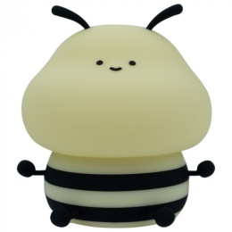 Żółto-czarna lampka Pszczółka z ciepłym światłem LED 3000K