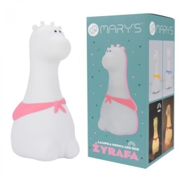 Lampka nocna LED RGB w kształcie uroczej żyrafy dla dzieci