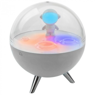 Lampka nocna biały "Księżyc" LED RGB 0.7W dla dziecka na prezent