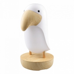 Nowoczesna lampka w kształcie tukana z funkcją odtwarzania muzyki