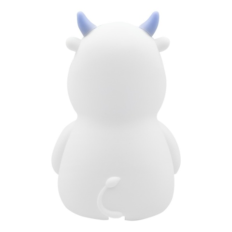 Krówka LED z niebieskimi rogami – idealna do pokoju dziecka