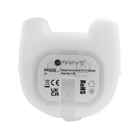 Lampka nocna w kształcie zwierzaka – krówka z niebieskimi akcentami