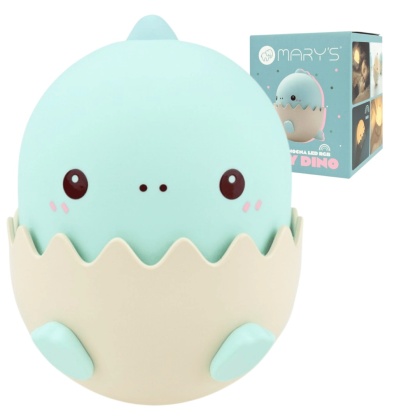 Lampka nocna niebieski "Baby dino" LED RGB 0.75W dla dziecka na prezent