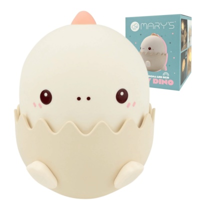 Lampka nocna różowy "Baby dino" LED RGB 0.75W dla dziecka na prezent