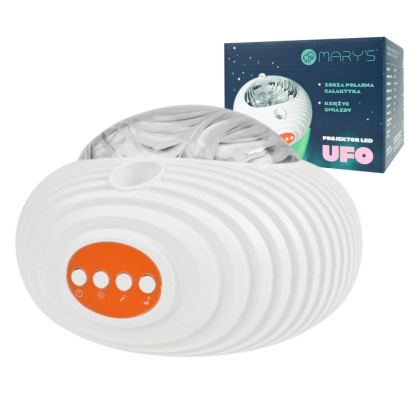 Lampka nocna projektor "UFO" RGBW z pilotem 10W dla dziecka na prezent