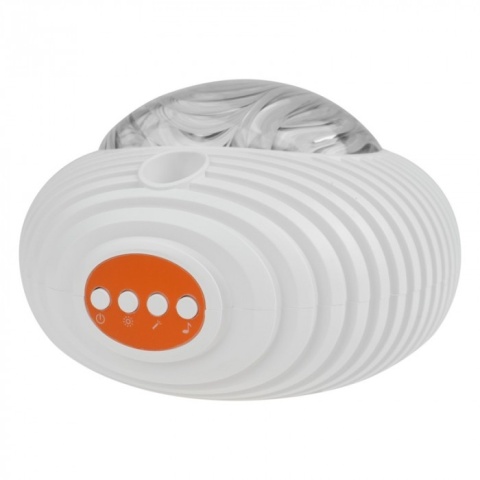 Projektor LED RGBW tworzący kosmiczny układ gwiazd i mgławic