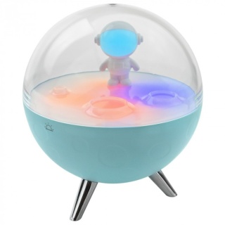 Lampka nocna niebieski "Księżyc" LED RGB 0.7W dla dziecka na prezent