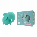 Lampka nocna LED w kształcie turkusowego słonia dla dzieci