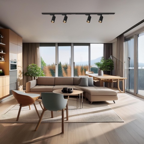 Oprawa Hero Track Czarny 1xGU10