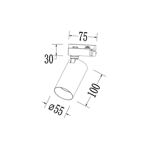 Oprawa Hero Track Czarny 1xGU10