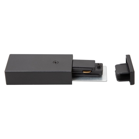 Zasilanie + Zaślepka Do Szynoprzewodu Czarny 1-Obwodowy