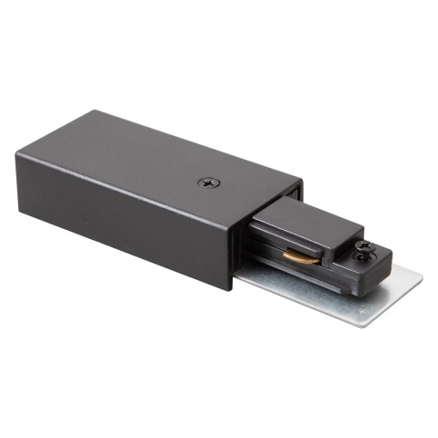 Zasilanie + Zaślepka Do Szynoprzewodu Czarny 1-Obwodowy