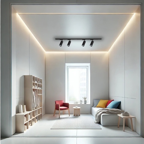 Zestaw Mica Track Czarny 4xGU10 1,5m