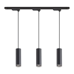 Zestaw Oprawa Pipe Ring Track Zwis Czarny 3xGU10 1m