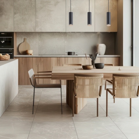 Zestaw Oprawa Pipe Ring Track Zwis Czarny 3xGU10 1m