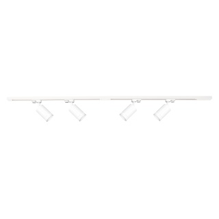 Zestaw Szynoprzewód 4xPipe Ring GU10 + Prowadnica 2x1m + Złączki - Biały
