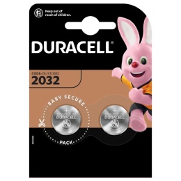 BATERIE Pastylkowe GUZIKOWE Duracell CR2032 3V Blister 2szt